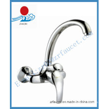 Robinet de cuisine en manche en laiton en Sanitary Ware (ZR20303-A)